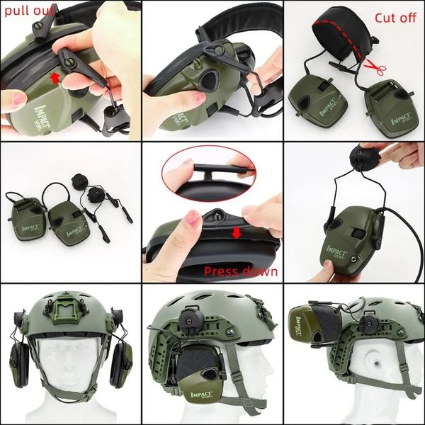 ACM Headset Helmet Rail Адаптер для стрелковых наушников Howard Impact Sport 28072 фото