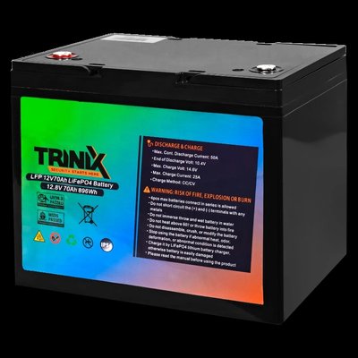 TRINIX LFP 12V70Ah LiFePo4 Акумуляторна батарея 99-00016729 фото