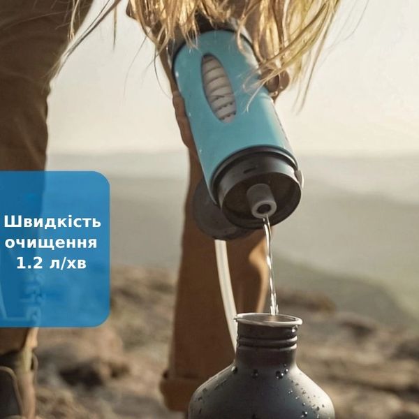 LifeSaver Liberty Blue Портативная бутылка для очистки воды 29611 фото