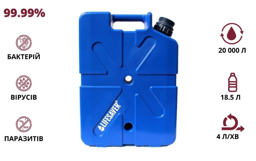 LifeSaver Jerrycan Dark Blue Каністра для очищення води 99-00014016 фото