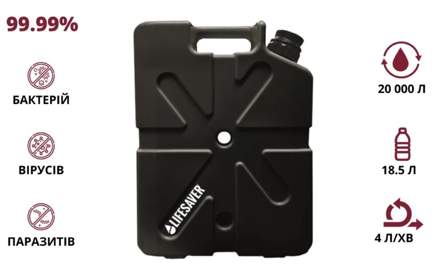 LifeSaver Jerrycan Black Каністра для очищення води 99-00014017 фото