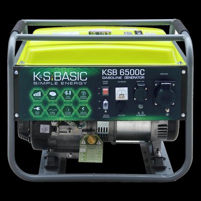 Konner&Sohnen Basic KSB 6500C Генератор бензиновий 230В 5.5 кВт ручний запуск 99-00019400 фото